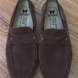 Mephisto Alexis Men's Suede 9858 Brown Slip-On Loafers